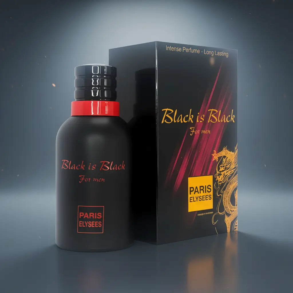 Black Is Black For Men Eau de Toilette Masculino - Paris Elysees