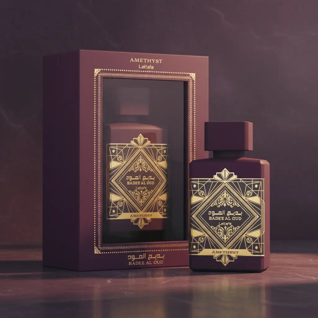 Bade'e Al Oud Amethyst Eau de Parfum Unissex - Lattafa