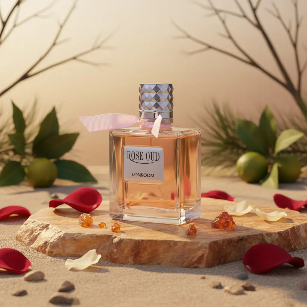 Rose Oud Pour Femme Eau de Parfum Feminino - Lonkoom