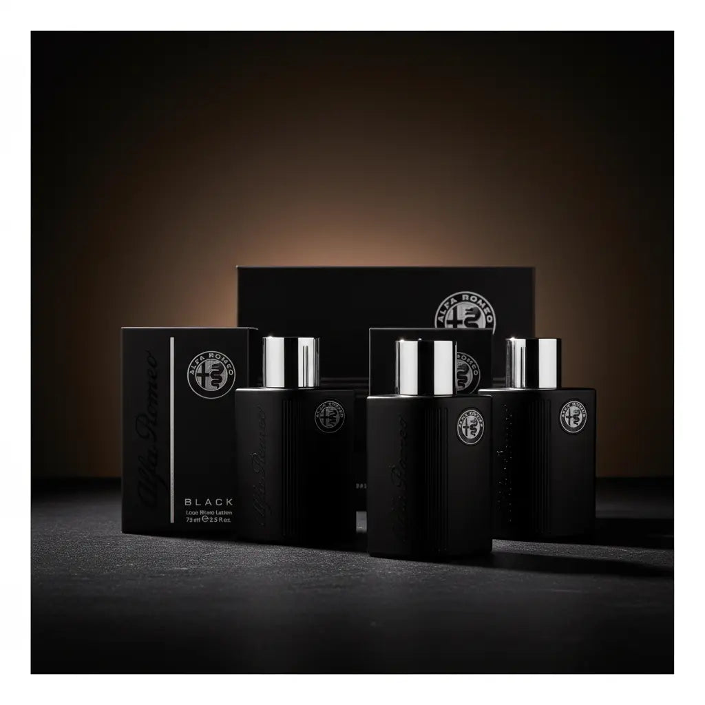 Kit Alfa Romeo Black Eau de Toilette e Loção Pós-Barba Masculino - Alfa Romeo