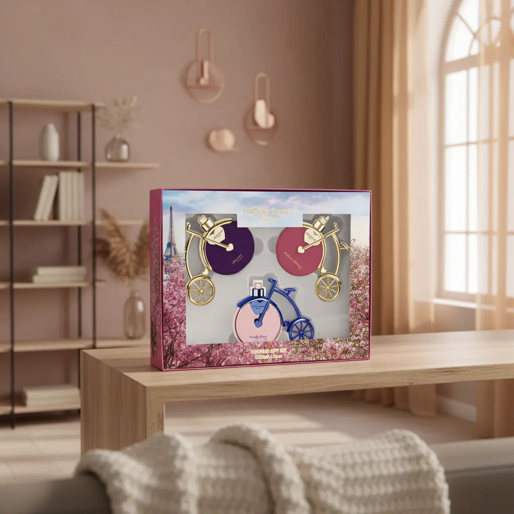 Kit Deserve Glamour + Pulcher Femme Luxe + Lovely Heart Luxe Eau de Parfum Feminino - Mont’Anne Parfums