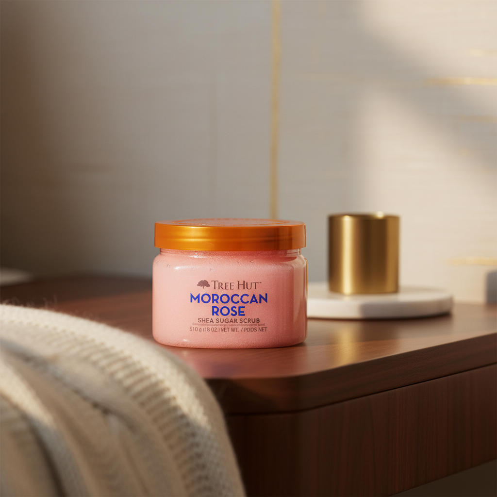 Moroccan Rose Shea Sugar Scrub Esfoliante Corporal - Tree Hut