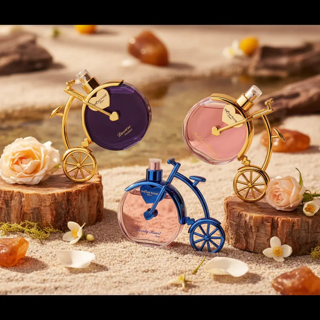 Kit Deserve Glamour + Pulcher Femme Luxe + Lovely Heart Luxe Eau de Parfum Feminino - Mont’Anne Parfums