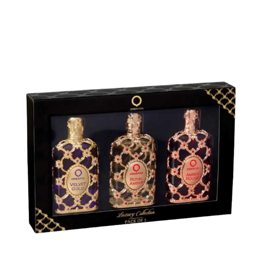 Kit Luxury Collection Velvet Gold + Amber Rouge + Royal Amber Eau de Parfum - Orientica