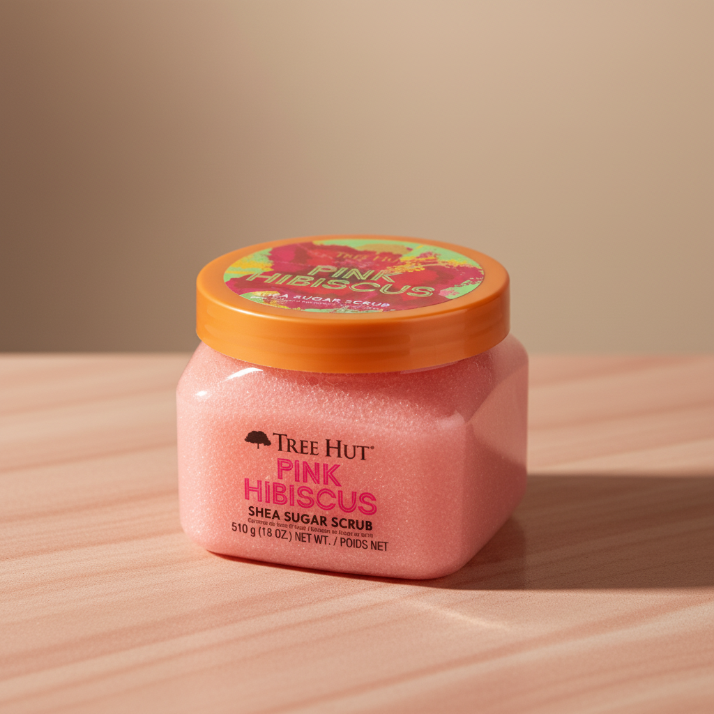 Pink Hibiscus Shea Sugar Scrub Esfoliante Corporal - Tree Hut