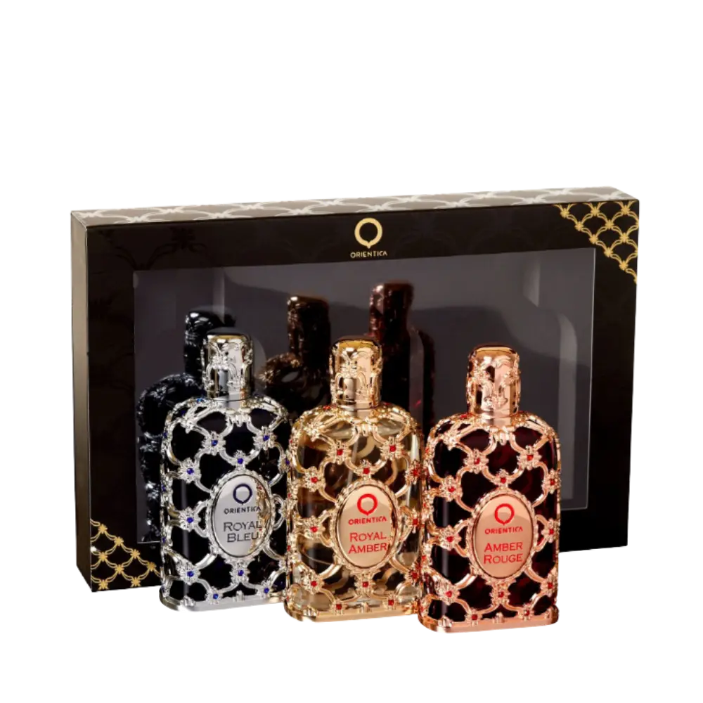 Kit Luxury Collection Royal Bleu + Amber Rouge + Royal Amber Eau de Parfum Unissex - Orientica