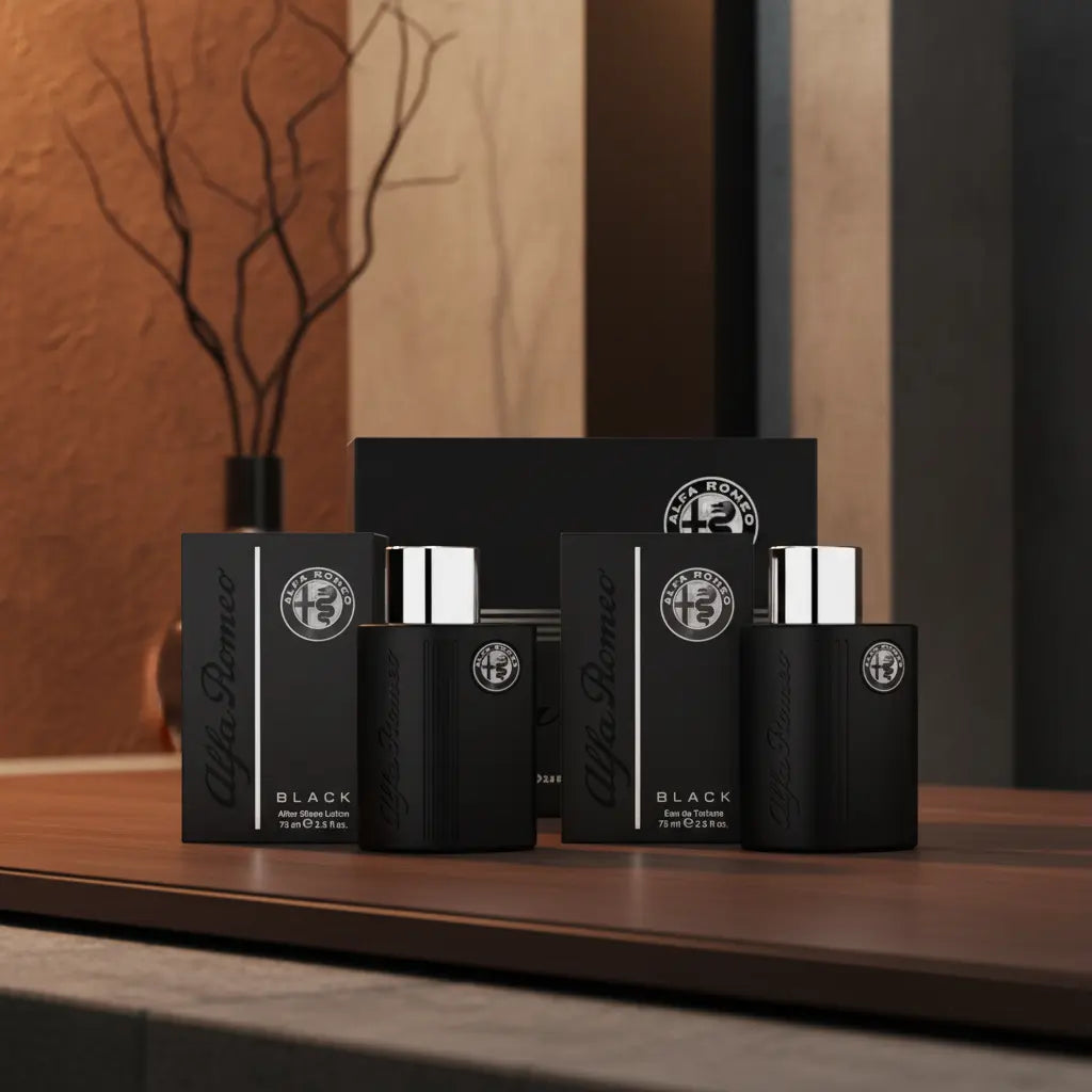 Kit Alfa Romeo Black Eau de Toilette e Loção Pós-Barba Masculino - Alfa Romeo