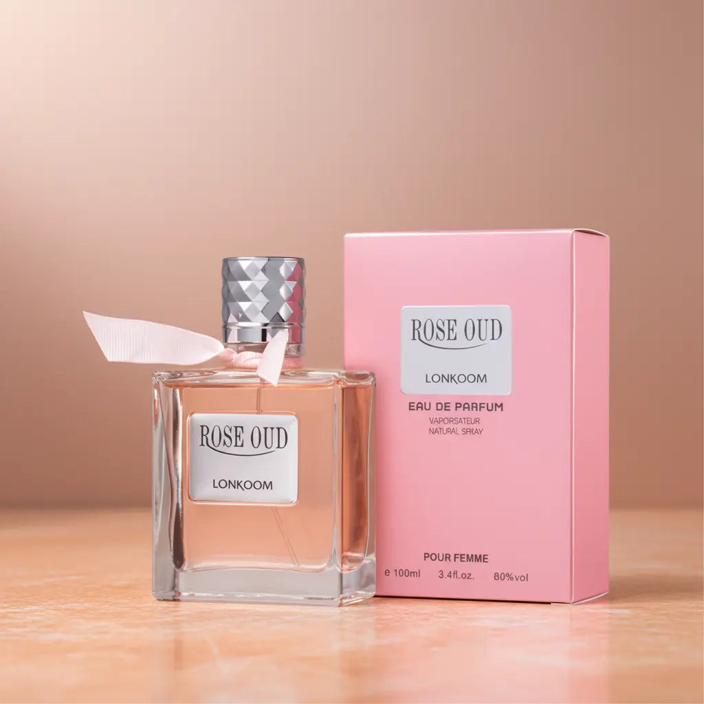 Rose Oud Pour Femme Eau de Parfum Feminino - Lonkoom