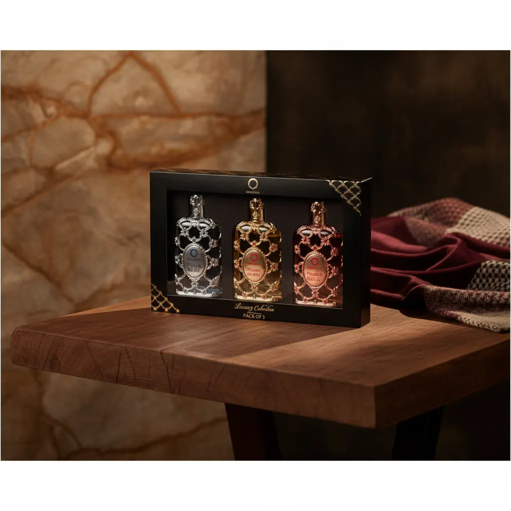 Kit Luxury Collection Royal Bleu + Amber Rouge + Royal Amber Eau de Parfum Unissex - Orientica