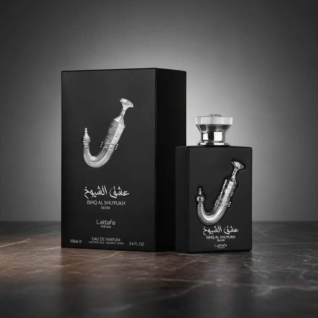 Ishq Al Shuyukh Silver Eau de Parfum Unissex - Lattafa