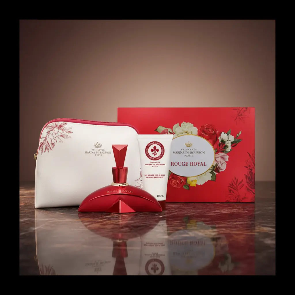 Kit Rouge Royal Eau de Parfum Feminino com Loção Corporal e Nécessaire - Marina de Bourbon