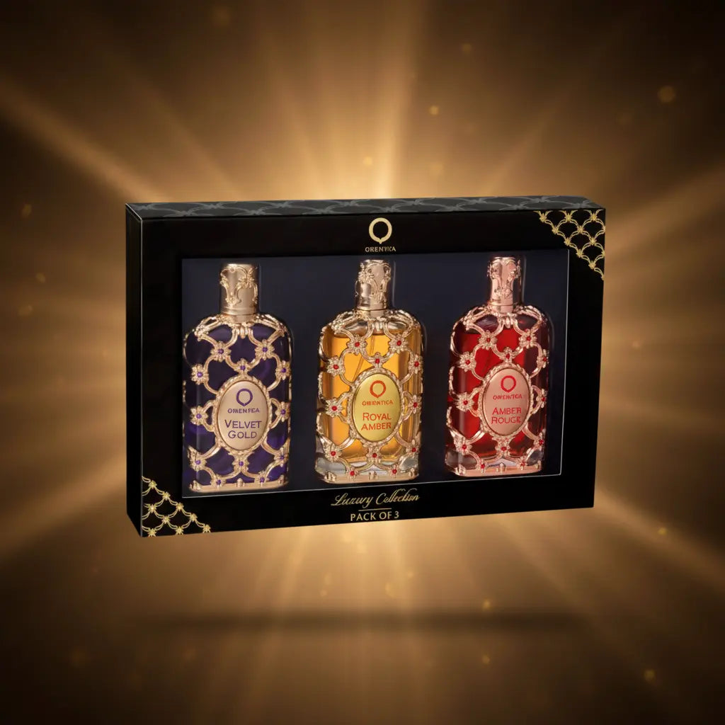 Kit Luxury Collection Velvet Gold + Amber Rouge + Royal Amber Eau de Parfum - Orientica