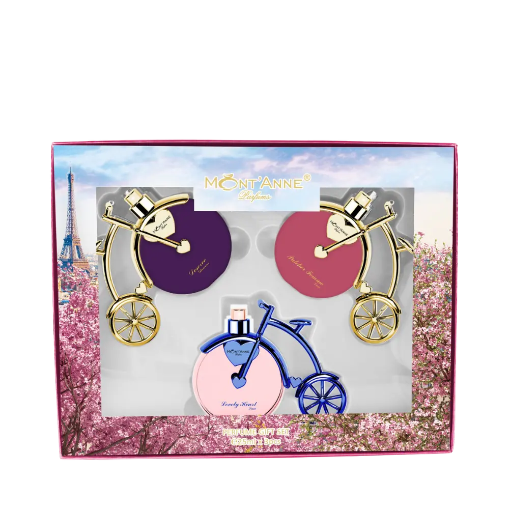 Kit Deserve Glamour + Pulcher Femme Luxe + Lovely Heart Luxe Eau de Parfum Feminino - Mont’Anne Parfums