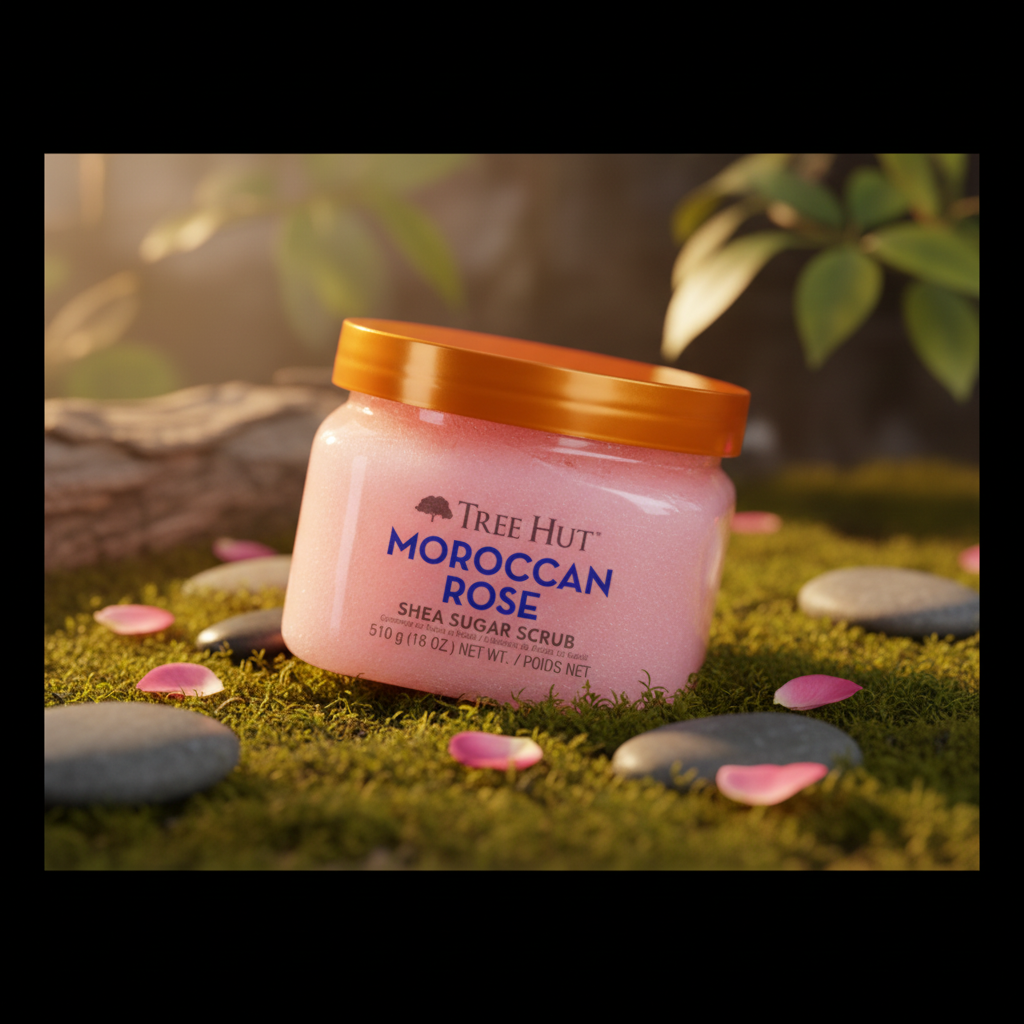 Moroccan Rose Shea Sugar Scrub Esfoliante Corporal - Tree Hut