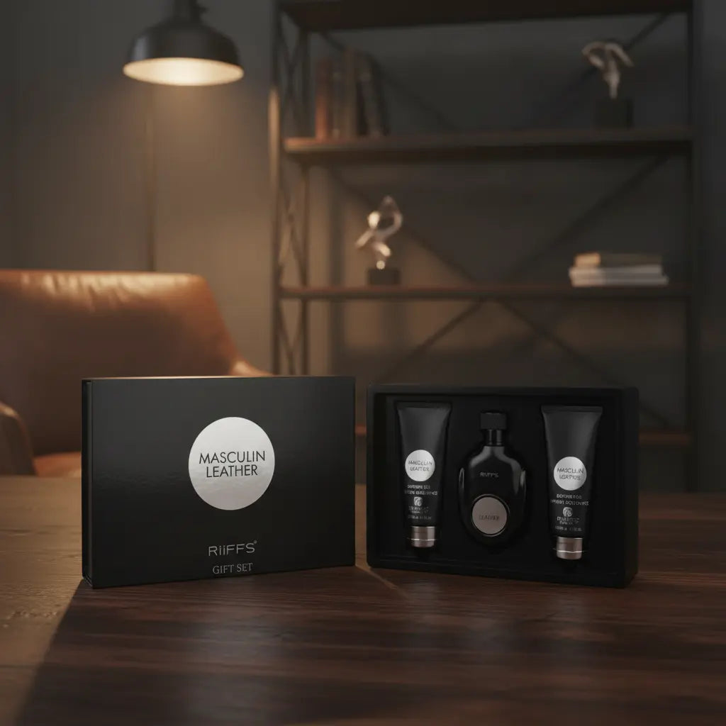 Kit Masculin Leather Eau de Parfum Masculino - RiiFFS