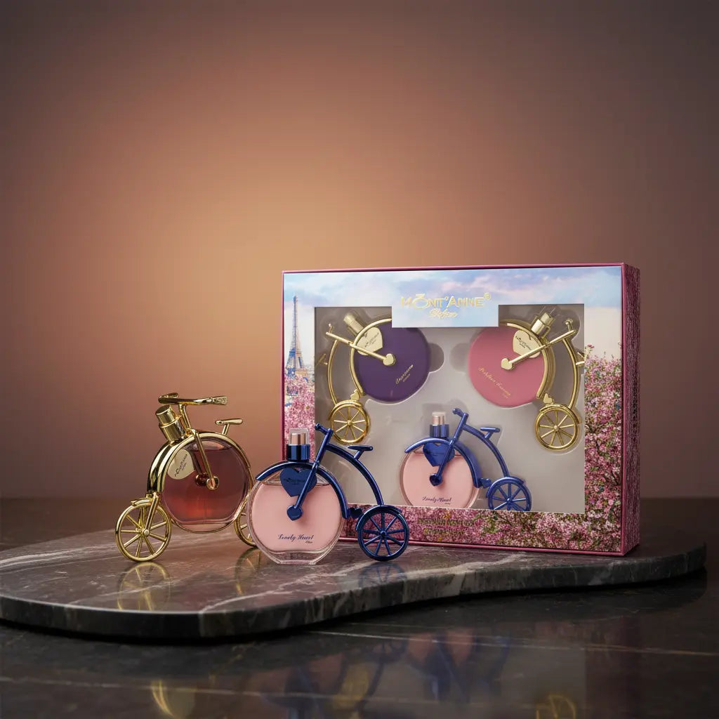 Kit Deserve Glamour + Pulcher Femme Luxe + Lovely Heart Luxe Eau de Parfum Feminino - Mont’Anne Parfums