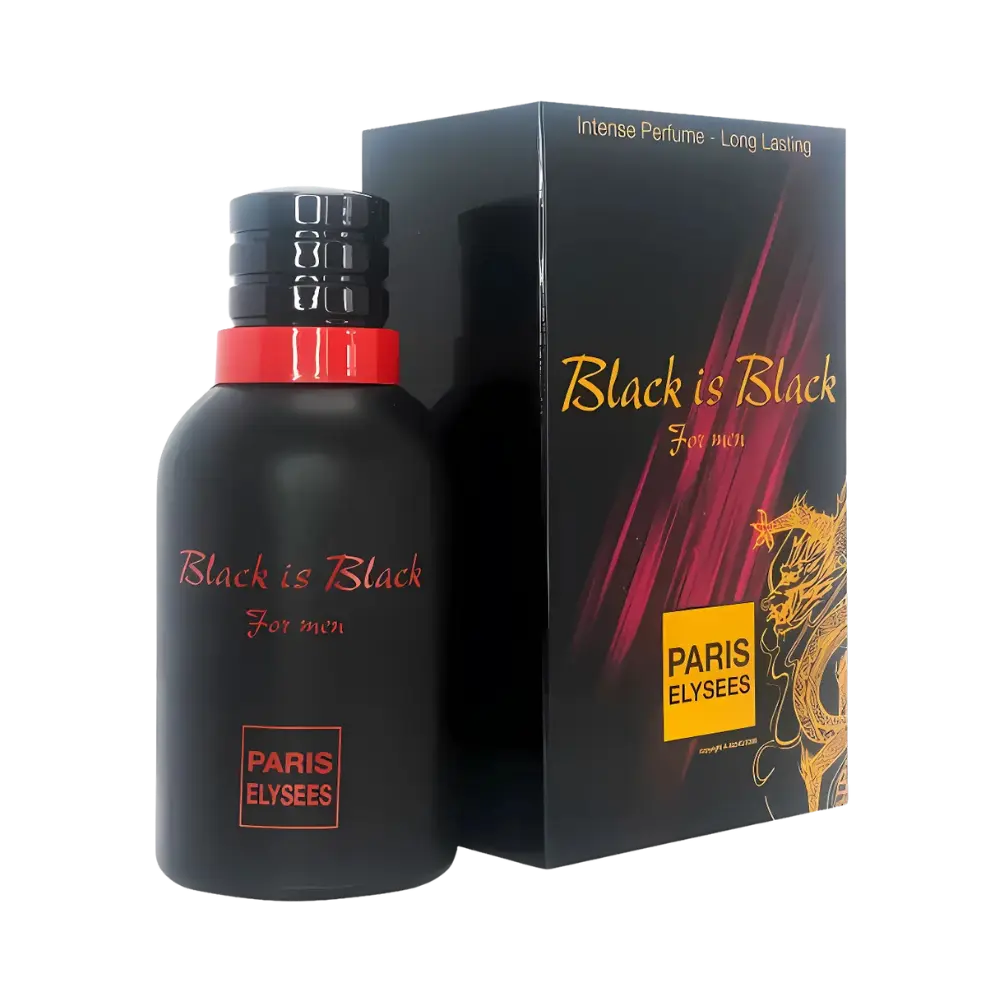 Black Is Black For Men Eau de Toilette Masculino - Paris Elysees