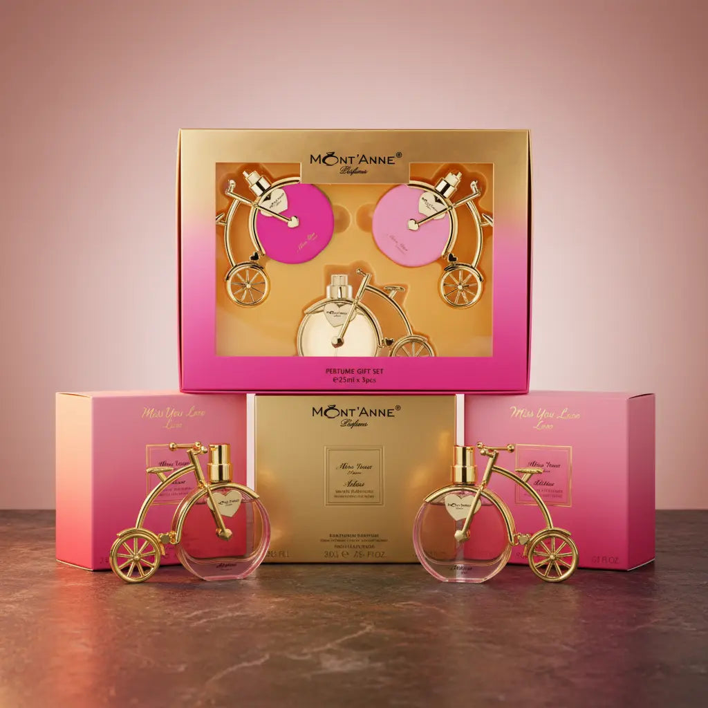 Kit Miss You Luxe + Miss You Glamour + Adieu Luxe de Perfumes Femininos - Mont'Anne Parfums