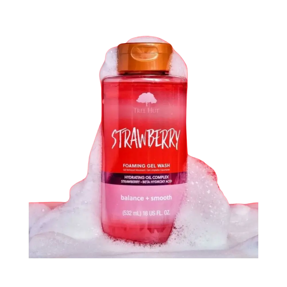 Tree Hut Strawberry Foaming Gel Body Wash - Tree Hut
