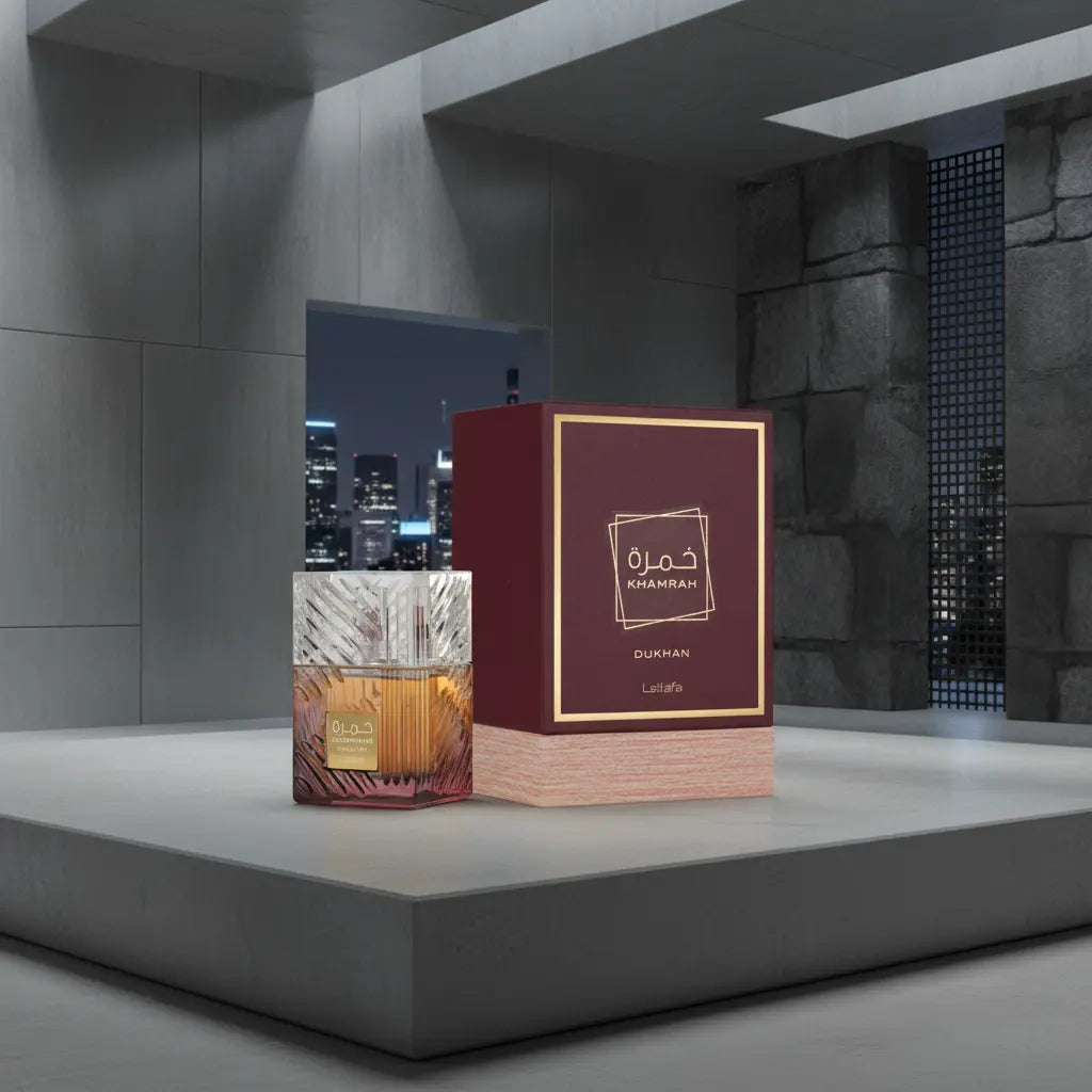 Khamrah Dukhan Eau de Parfum Unissex - Lattafa