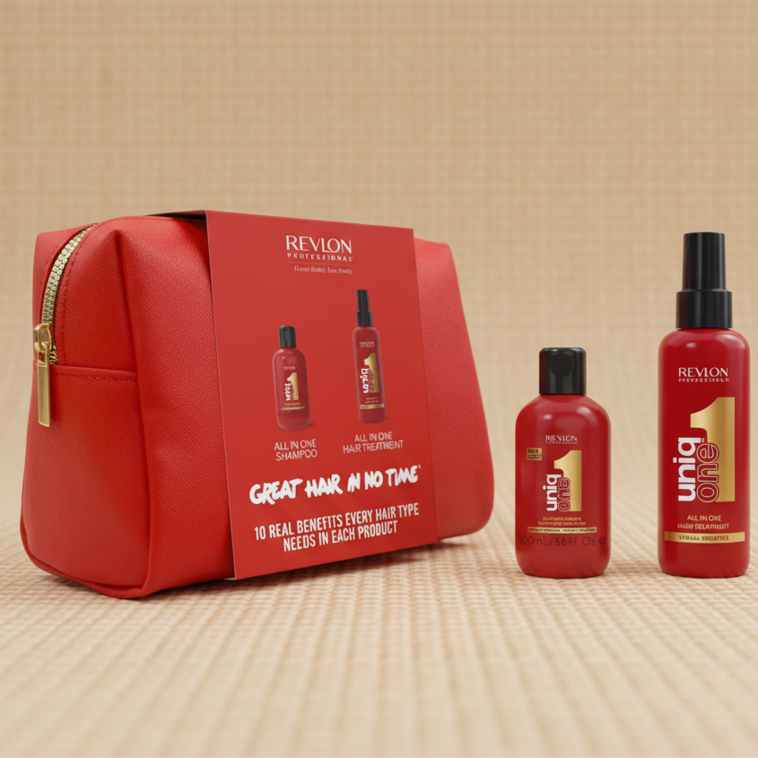 Kit UniqOne All in One Shampoo + Hair Treatment Leave-in + Nécessaire - Revlon Professional Professional - Revlon Professional