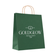 Sacola de Presente Personalizada Verde - 25x30x9 - Gold Glow