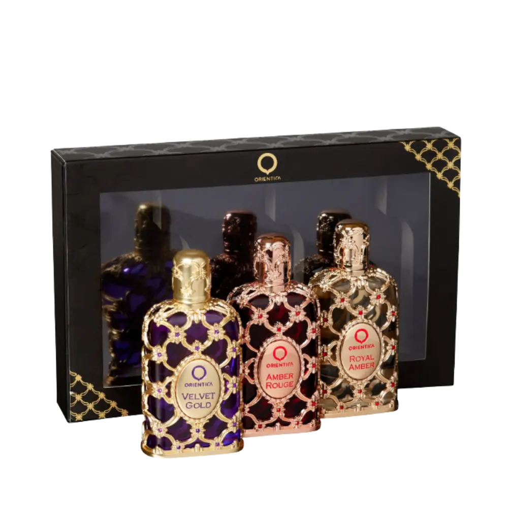 Kit Luxury Collection Velvet Gold + Amber Rouge + Royal Amber Eau de Parfum - Orientica