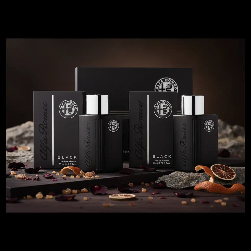 Kit Alfa Romeo Black Eau de Toilette e Loção Pós-Barba Masculino - Alfa Romeo