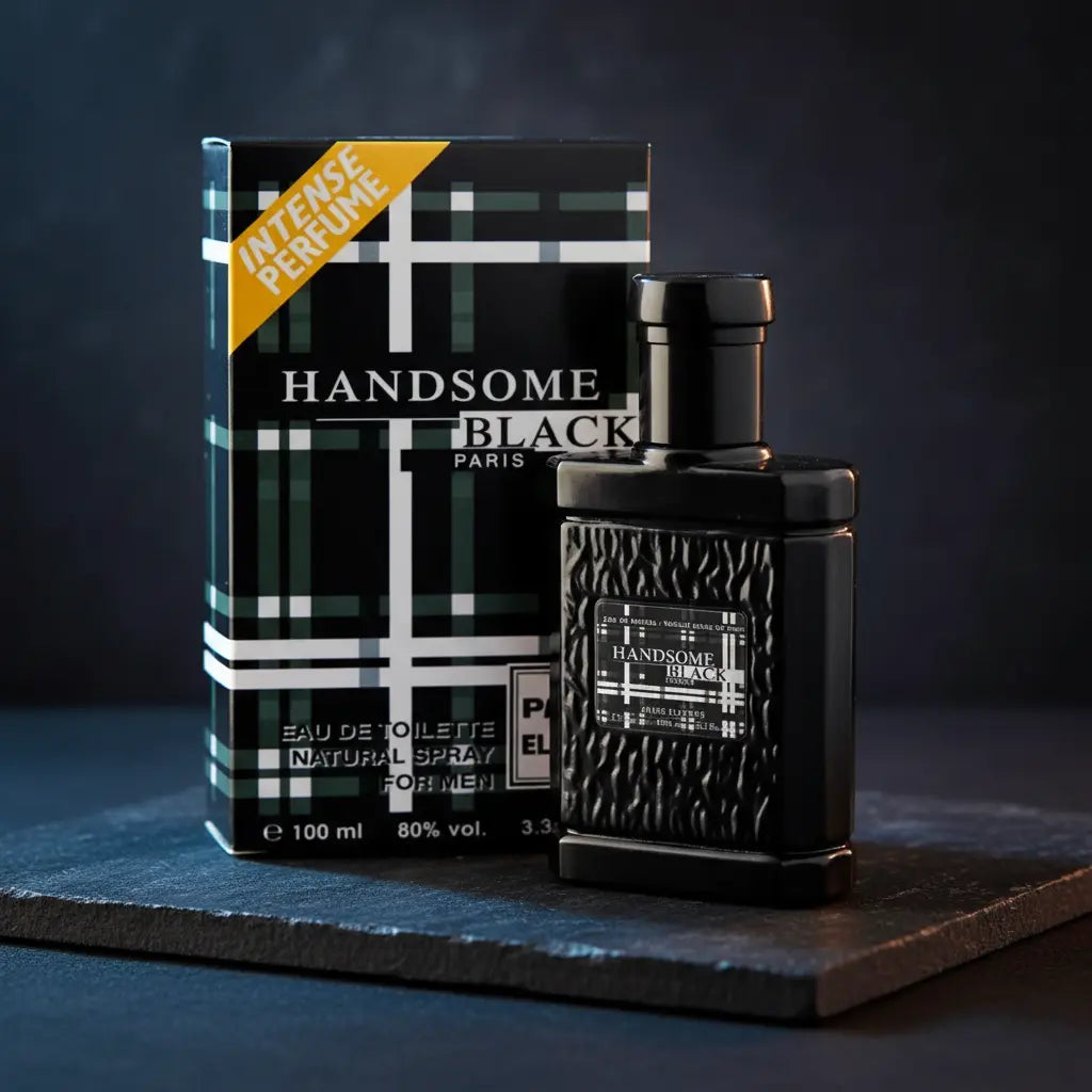 Handsome Black For Men Eau de Toilette Masculino - Paris Elysees