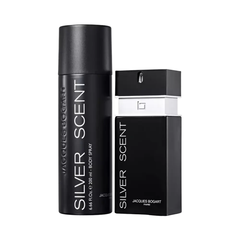 Kit Silver Scent Eau de Toilette e Body Spray Masculino - Jacques Bogart