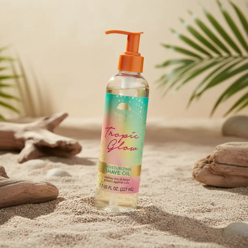 Bare Tropic Glow Moisturizing Shave Oil - Óleo para Depilação - Tree Hut