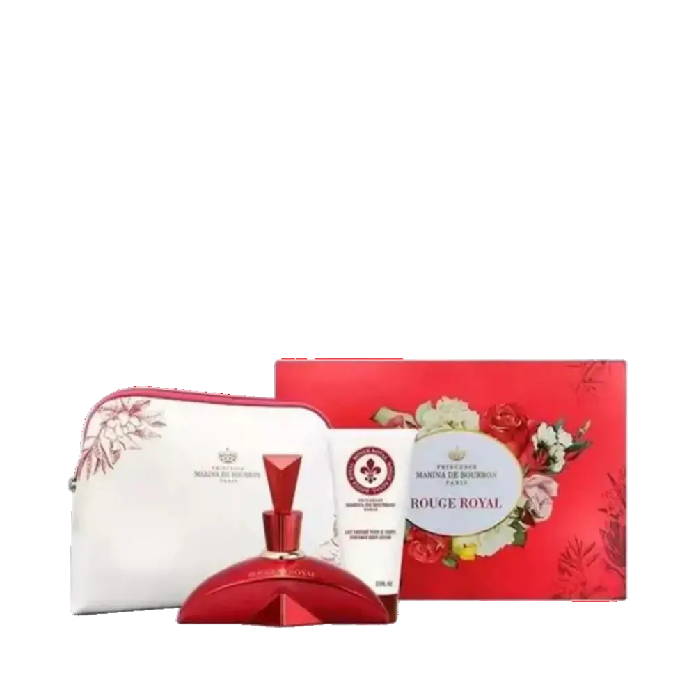 Kit Rouge Royal Eau de Parfum Feminino com Loção Corporal e Nécessaire - Marina de Bourbon