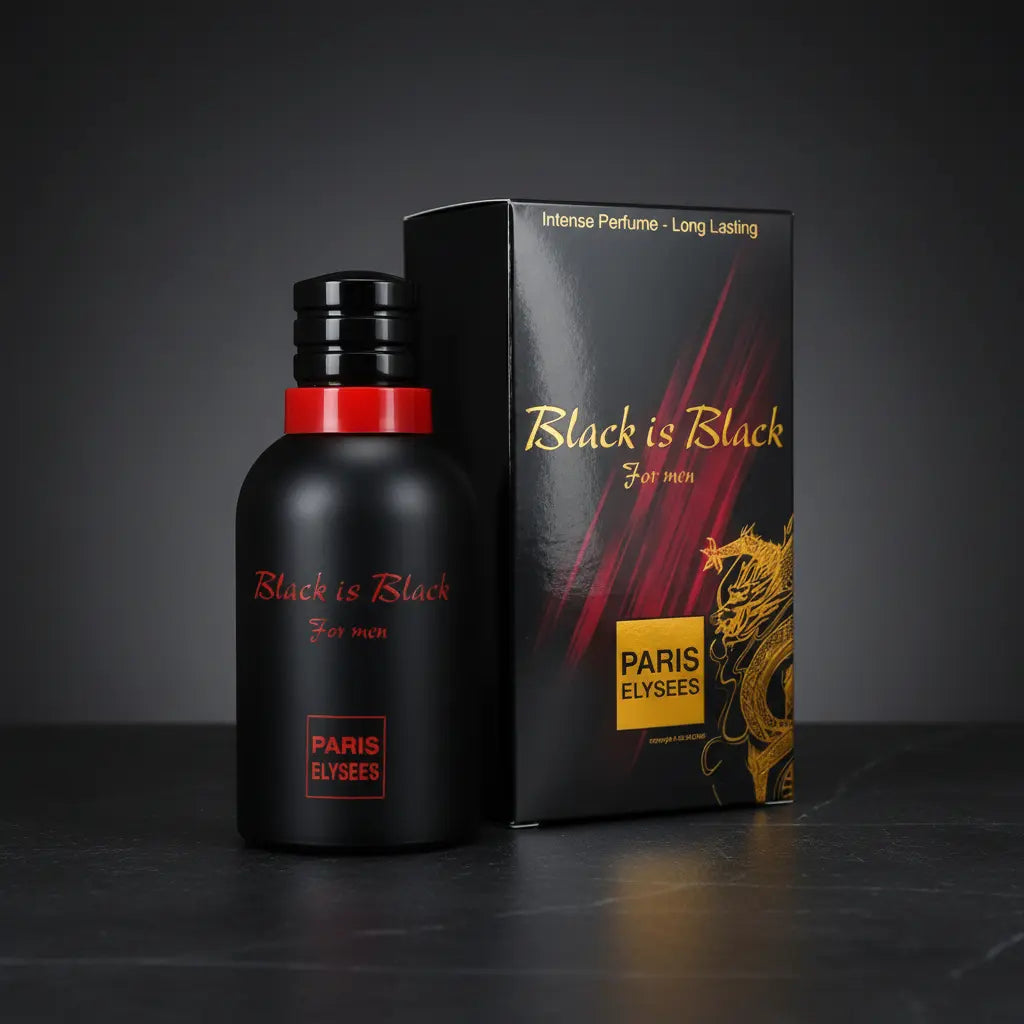 Black Is Black For Men Eau de Toilette Masculino - Paris Elysees