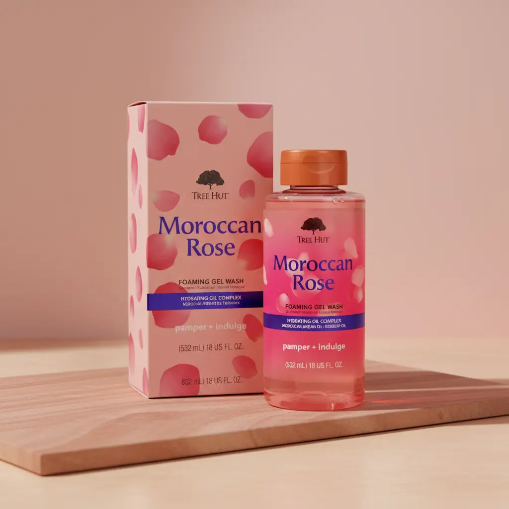 Tree Hut Moroccan Rose Foaming Gel Wash Gel de Banho - Tree Hut
