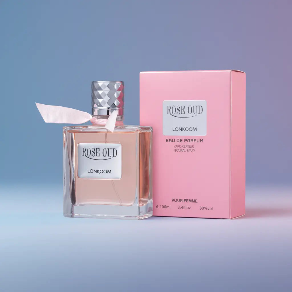 Rose Oud Pour Femme Eau de Parfum Feminino - Lonkoom