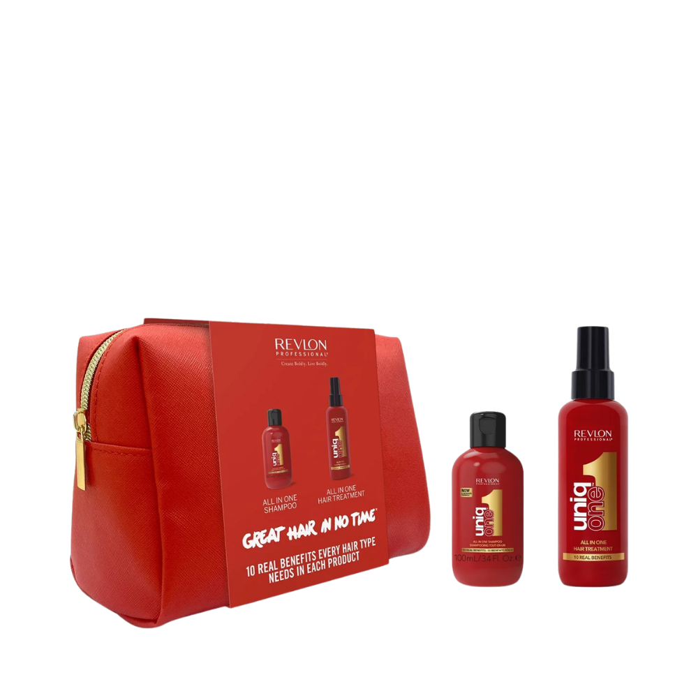 Kit UniqOne All in One Shampoo + Hair Treatment Leave-in + Nécessaire - Revlon Professional Professional - Revlon Professional
