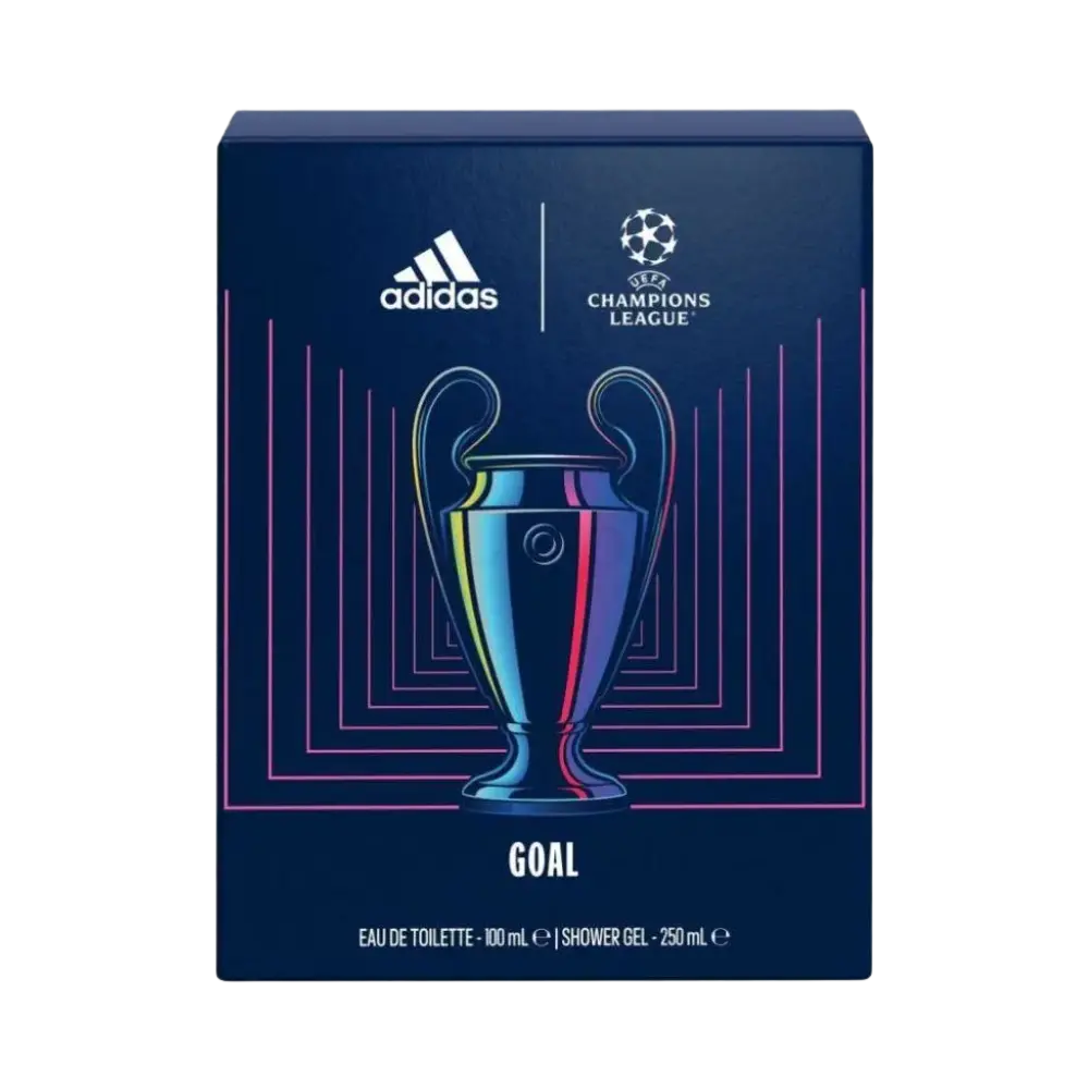 Kit Adidas UEFA Champions League Goal Eau de Toilette e Shower Gel Masculino - Adidas