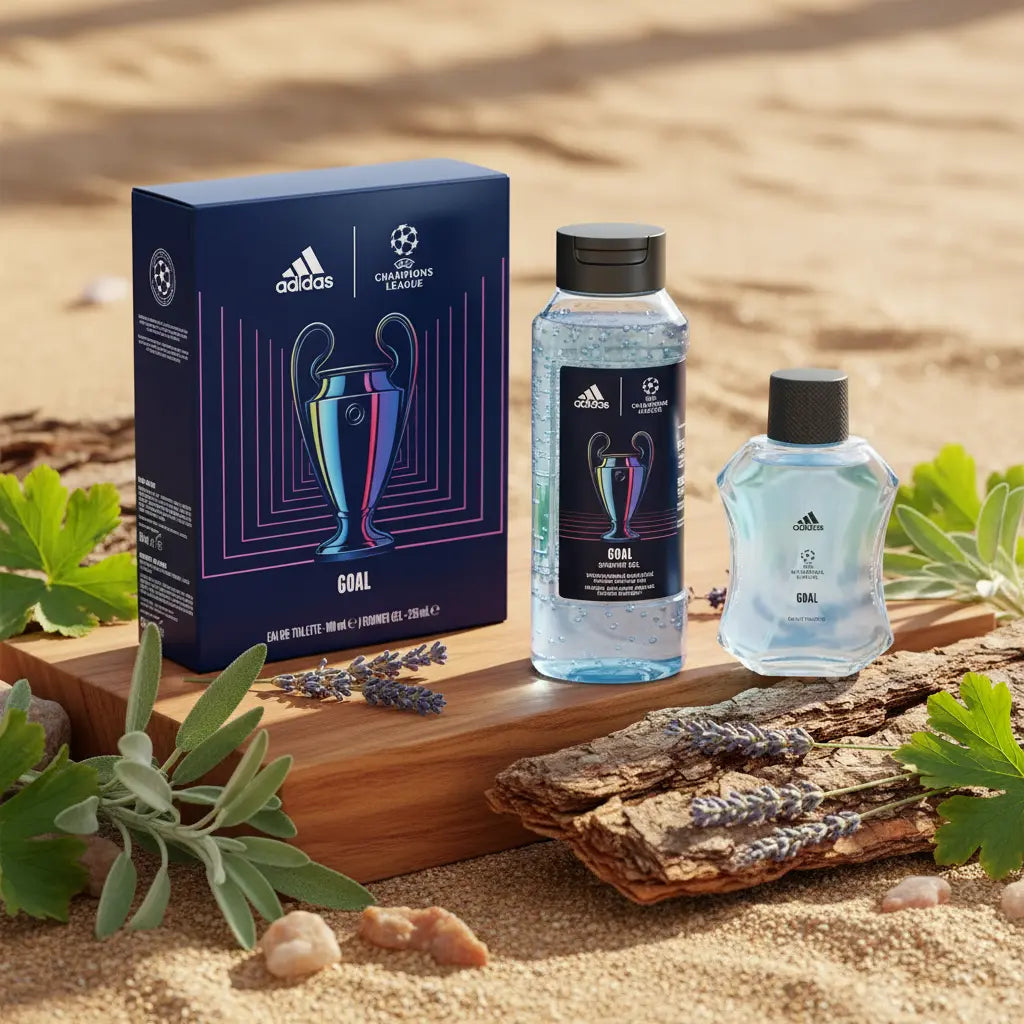 Kit Adidas UEFA Champions League Goal Eau de Toilette e Shower Gel Masculino - Adidas