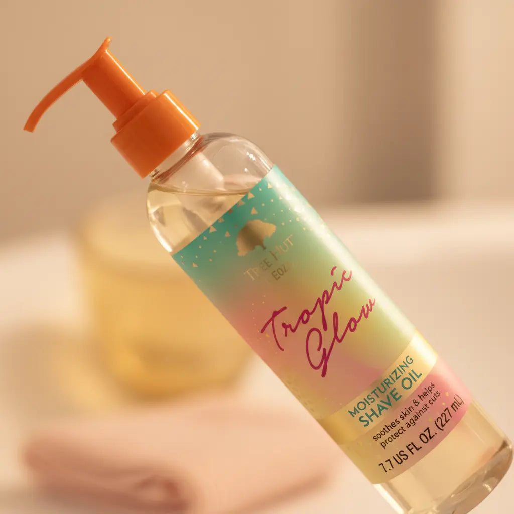 Bare Tropic Glow Moisturizing Shave Oil - Óleo para Depilação - Tree Hut