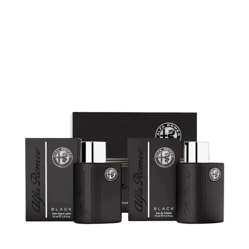 Kit Alfa Romeo Black Eau de Toilette e Loção Pós-Barba Masculino - Alfa Romeo