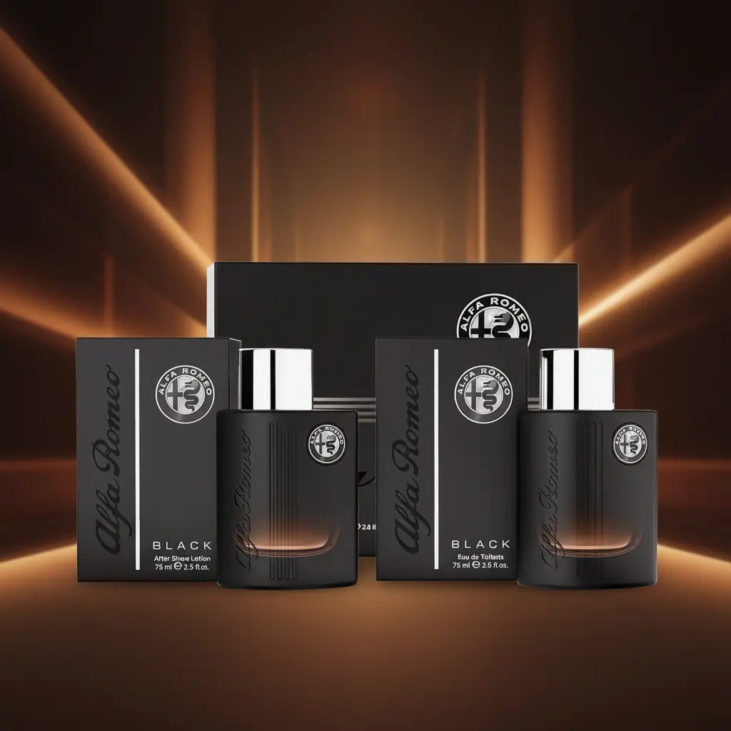 Kit Alfa Romeo Black Eau de Toilette e Loção Pós-Barba Masculino - Alfa Romeo
