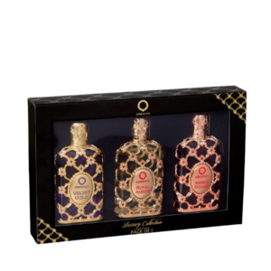 Kit Orientica Luxury Collection Eau de Parfum Unissex – Velvet Gold + Royal Amber + Amber Rouge (3x30ml)